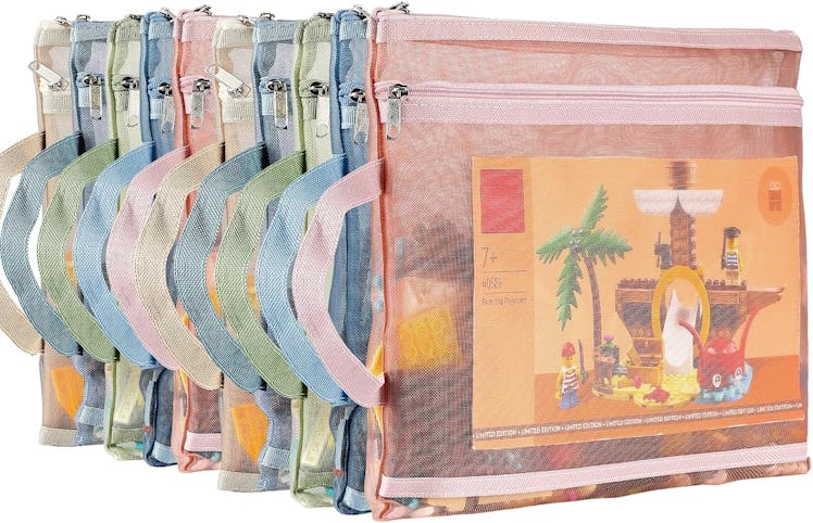 TrueLux Mesh Zipper Pouches (10-Pack)
