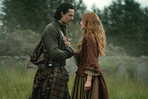Brian Fraser Ellen MacKenzie in Outlander: Blood of My Blood. Photo via Starz