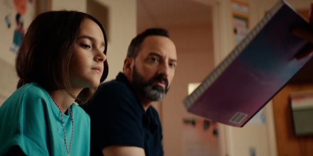 Out in August is the new movie 'Sketch' starring Tony Hale as a widower dad trying to help his kids ...