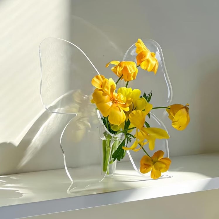 Mogayleo Acrylic Butterfly Vase