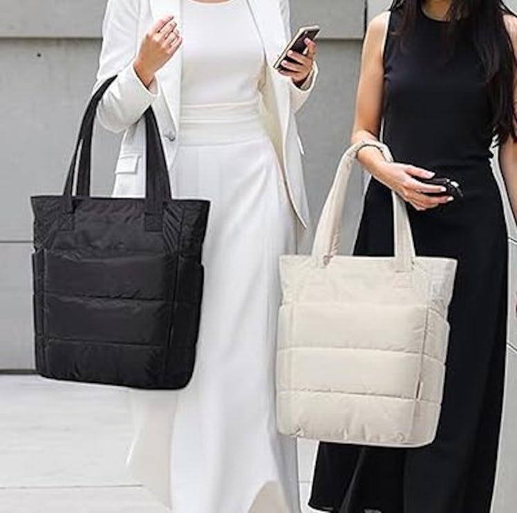 BAGSMART Puffy Tote