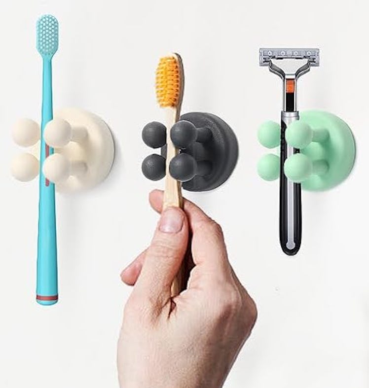 XoYoZo Silicone Toothbrush Holder (4-Pack)