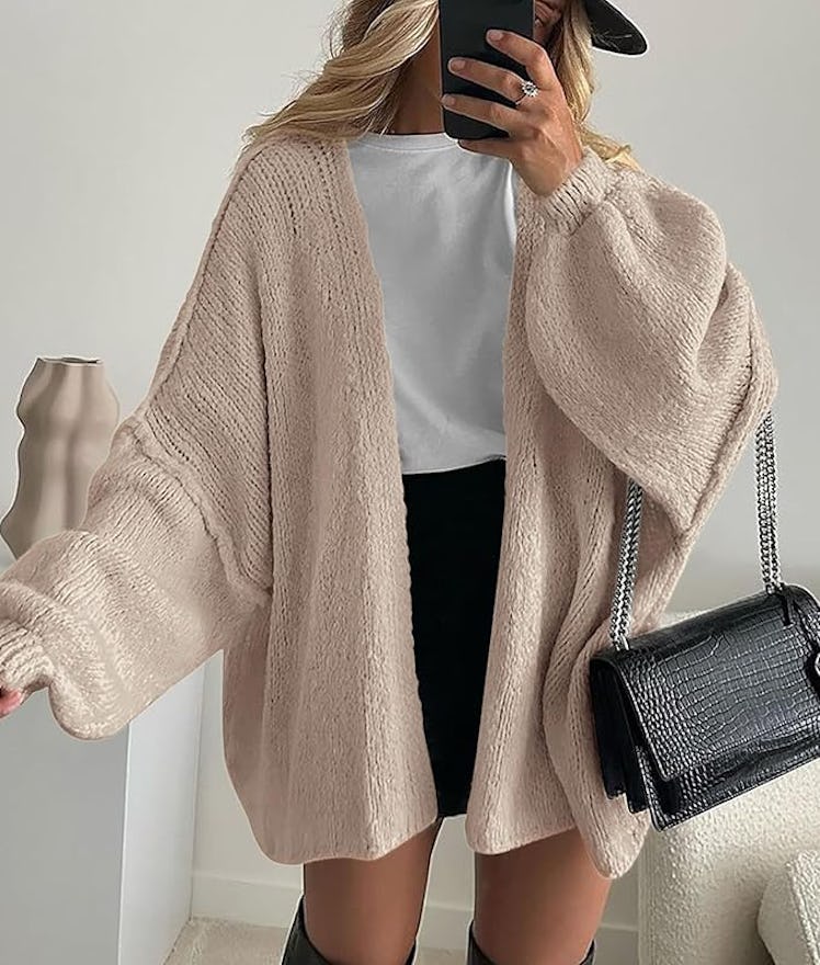 PRETTYGARDEN Oversized Cardigan