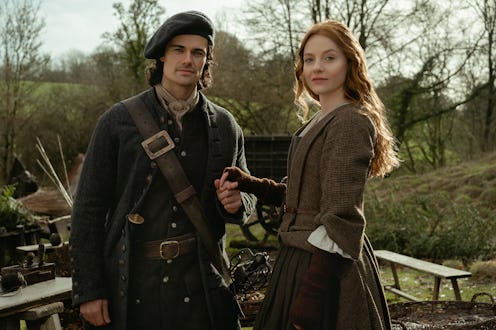 Brian Fraser and Ellen MacKenzie on Outlander. Photo via Starz