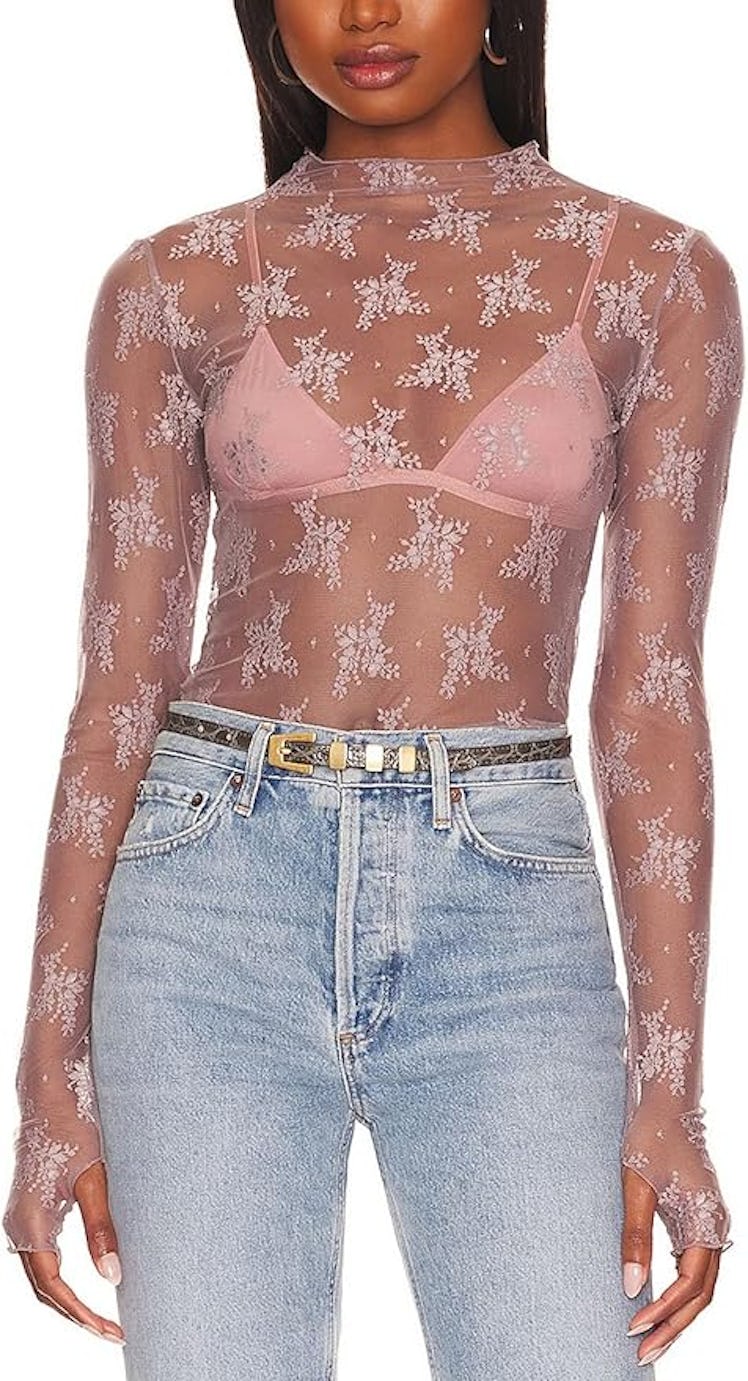 Ugerlov Long-Sleeve Mesh Top 