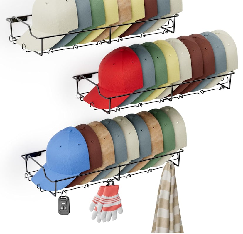 Fairpeak Wall Hat Rack (3-Pack)