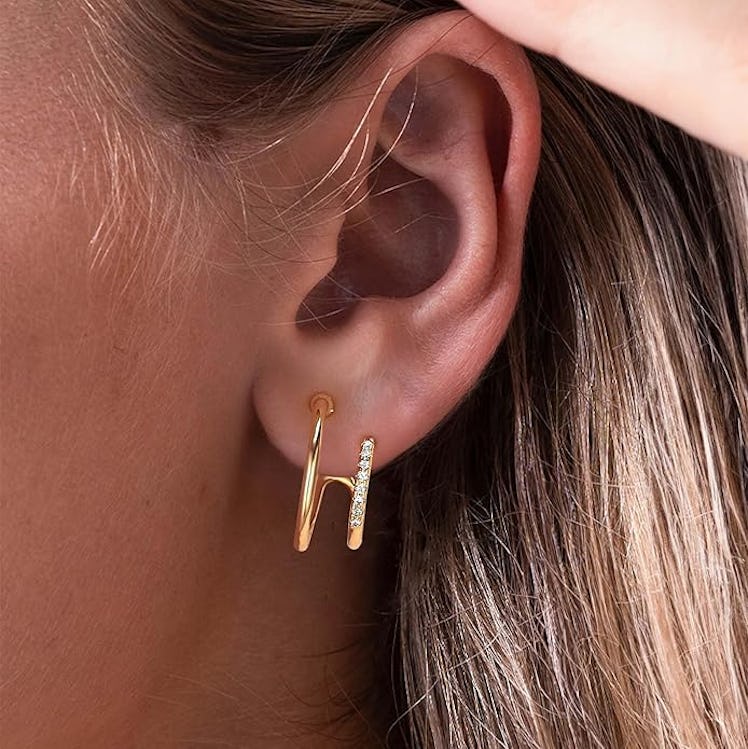 LOYATA Double Hoop Earrings 