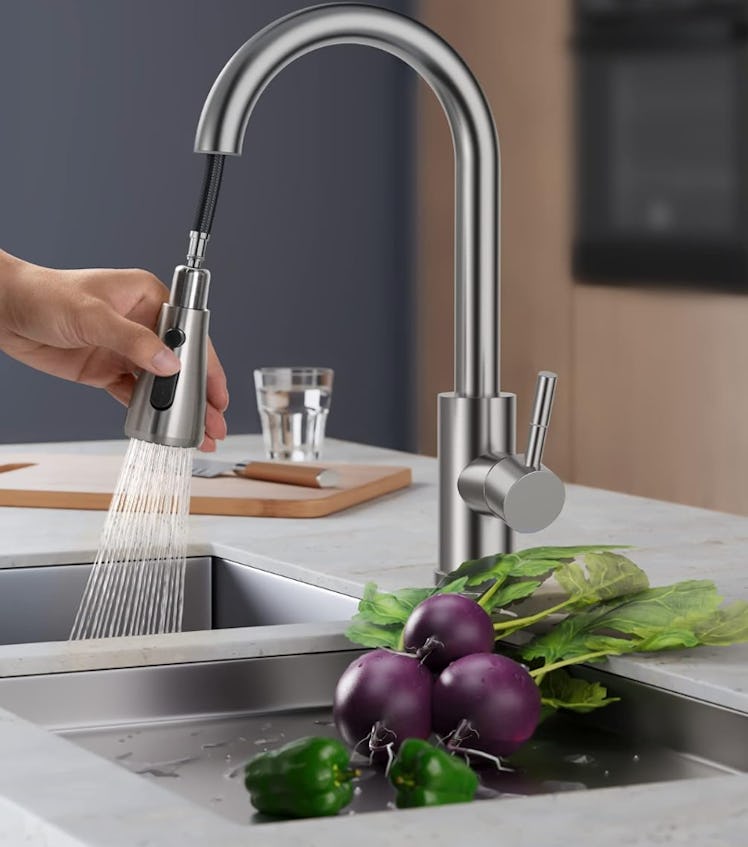 FORIOUS Pull Down Kitchen Faucet