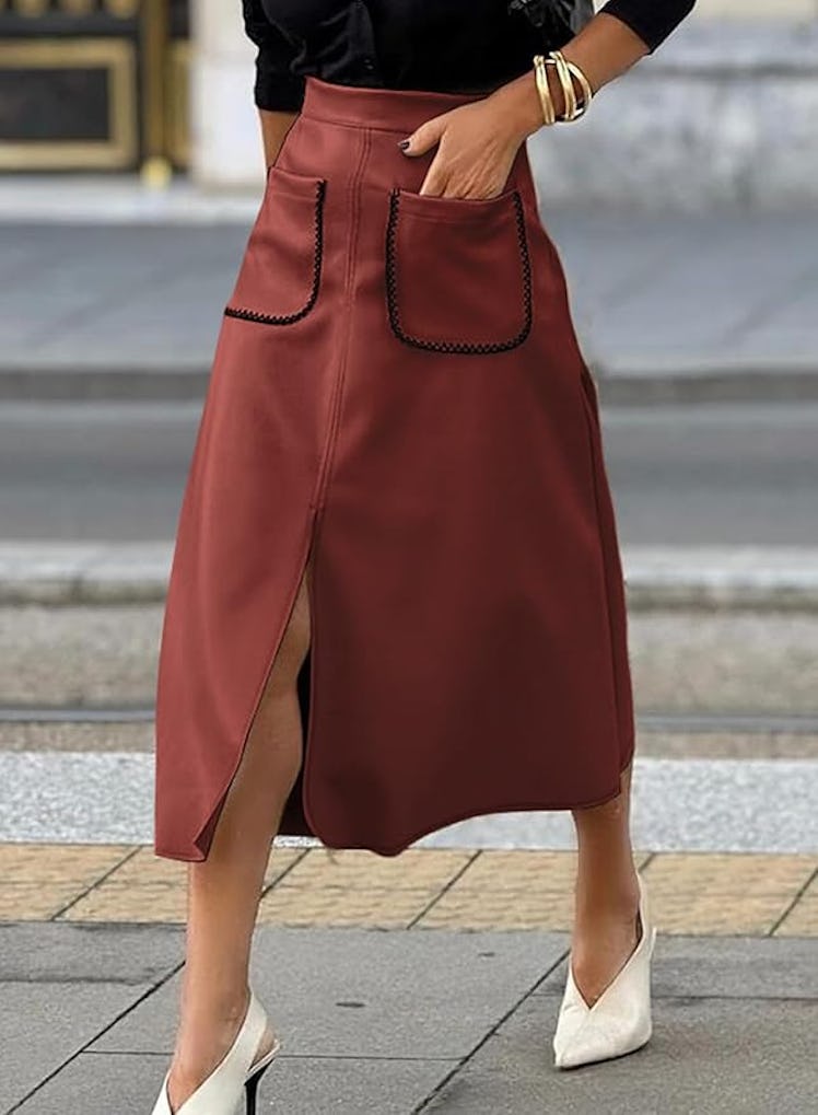 Happy Sailed Faux Suede Skirt