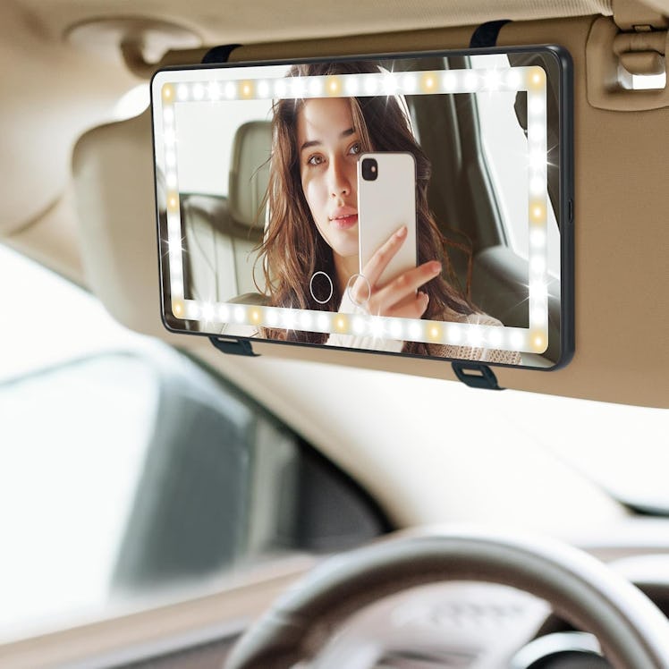 JOYTUTUS LED Visor Vanity Mirror 
