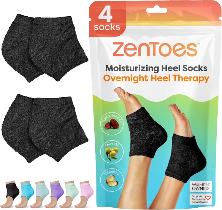 ZenToes Moisturizing Heel Socks (2 Pairs)