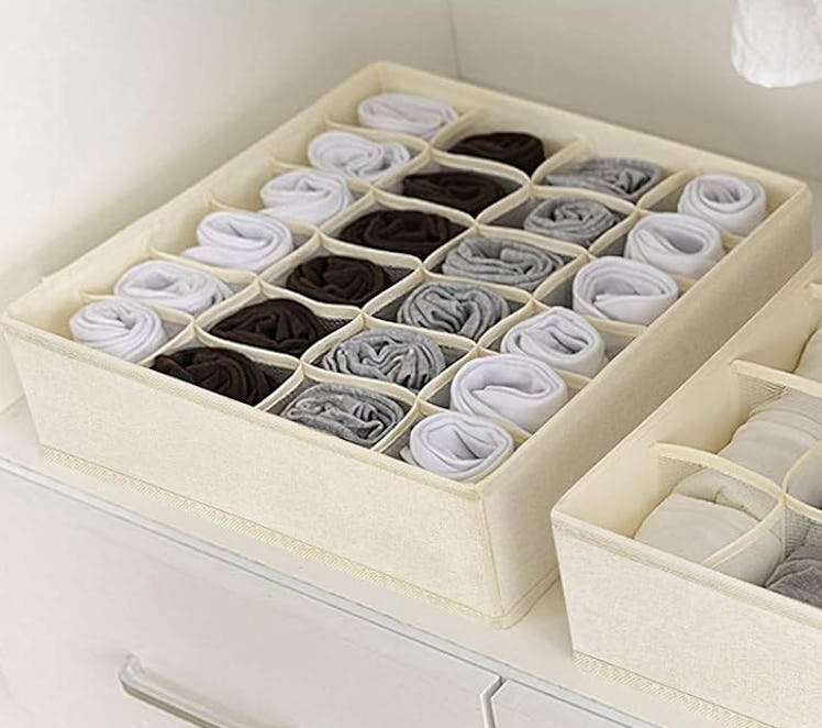 Criusia Underwear Drawer Organizer Dividers (3-Pack)