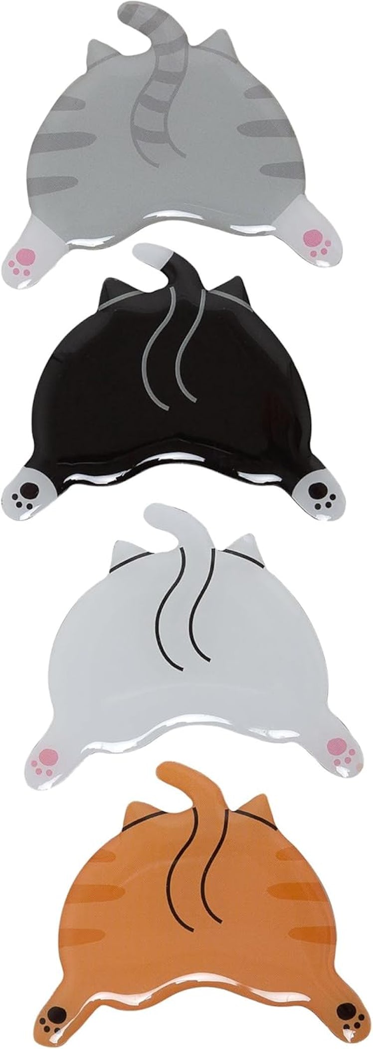 Pearhead Cat Bum Kitchen Magnets (4-Pack)