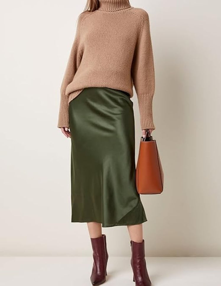Zeagoo Satin Skirt