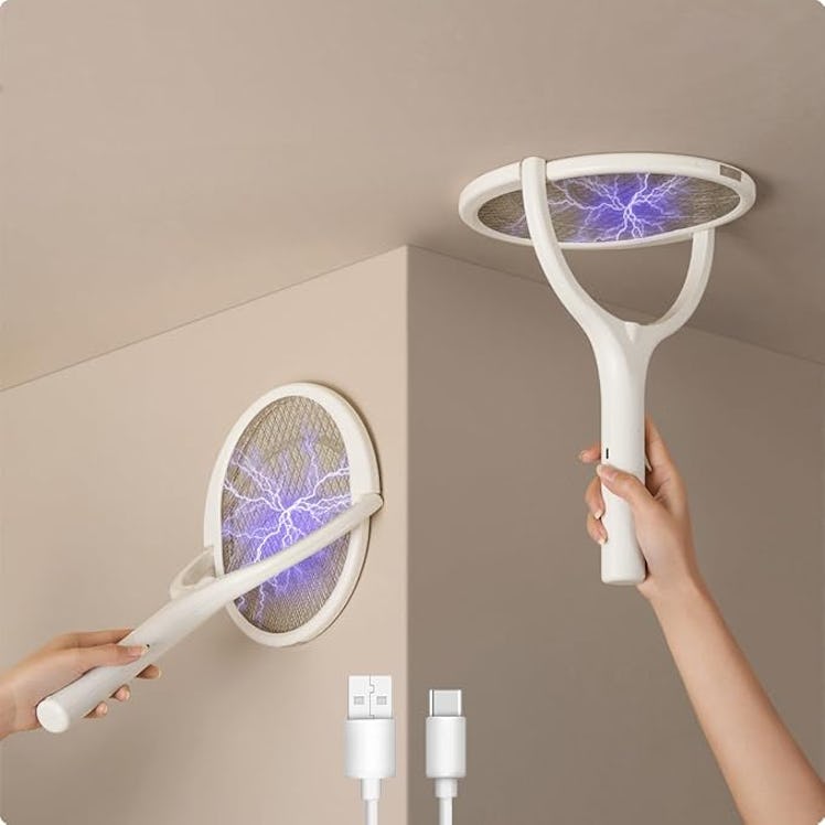GeckoMan Rotating Electric Fly Swatter