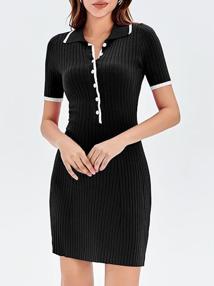 Saodimallsu Slim-Fit Sweater Dress
