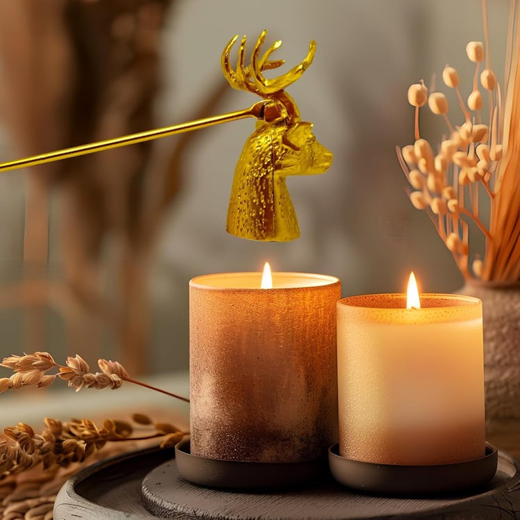 AimtoHome Gold Stag Candle Snuffer
