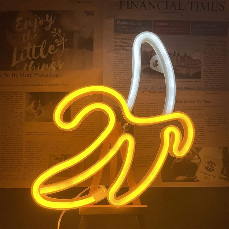 ENUOLI Banana Neon Sign