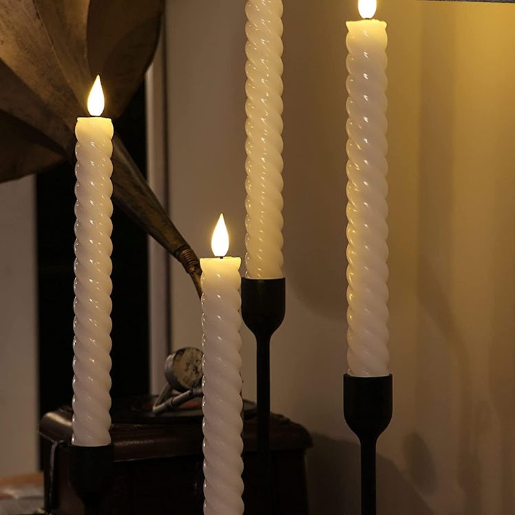 Rhytsing White Flameless Candles (4-Pack)