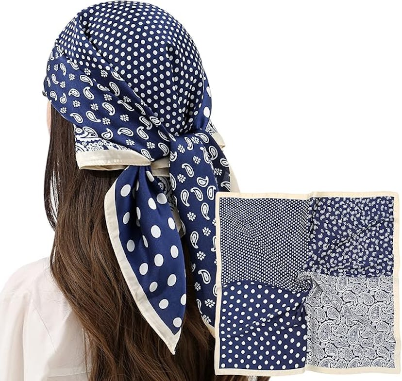RIIQIICHY Satin Head Scarf
