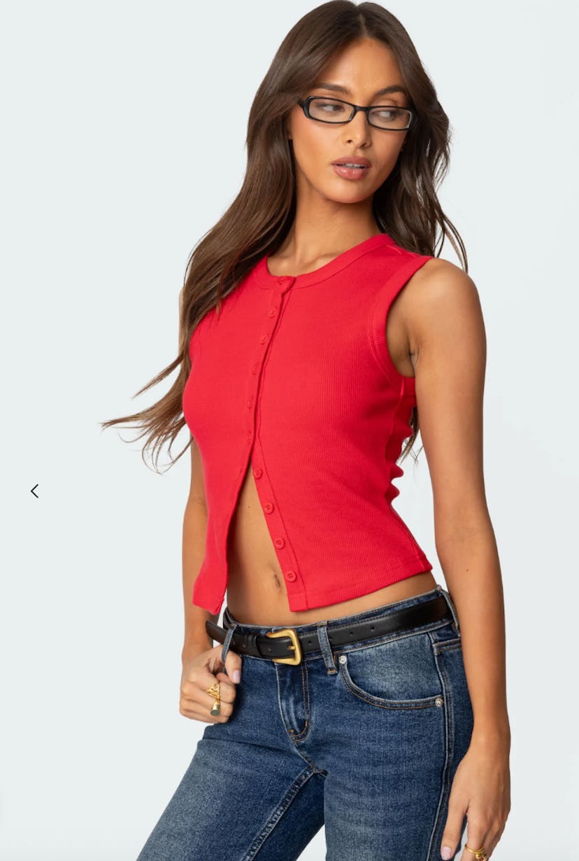 Edikted Basel Button Up Tank