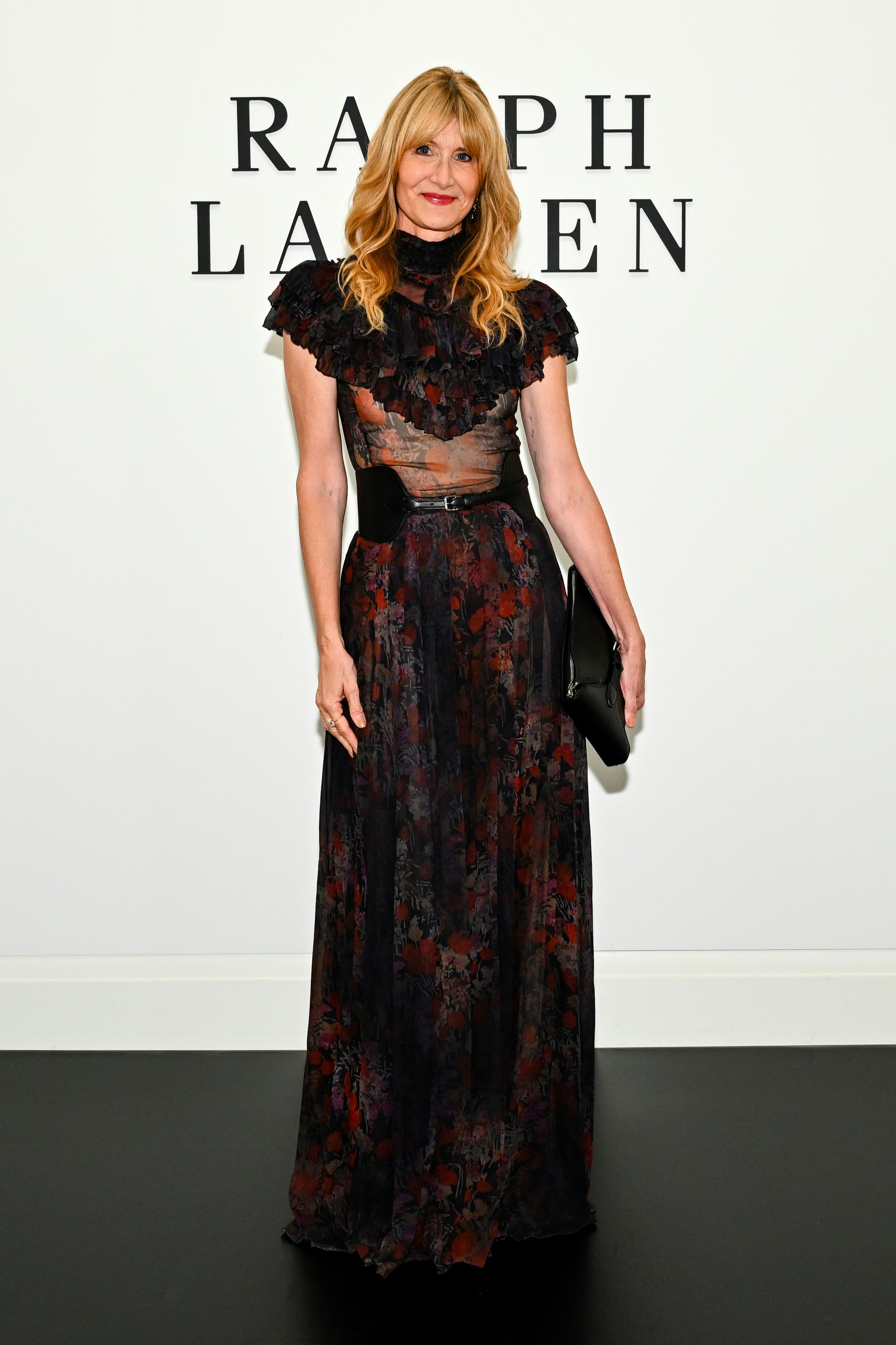 Elsa Hosk, Laura Dern, & More Front Row Stars At Ralph Lauren's NYFW Show