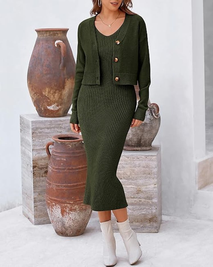 BTFBM Knit Sweater Dress Set