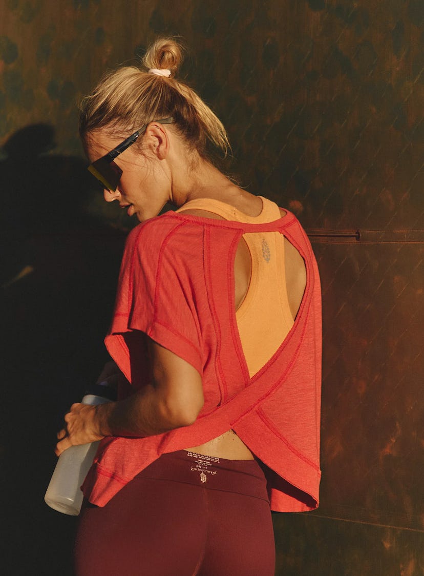 Free People My Time Open Back Tee