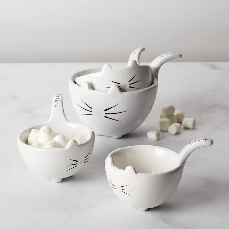 VOTUM Ceramic Cat Measuring Cups (4 Pieces)