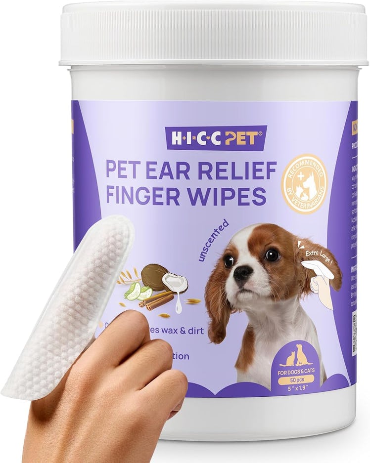 HICC PET Dog Ear Finger Wipes
