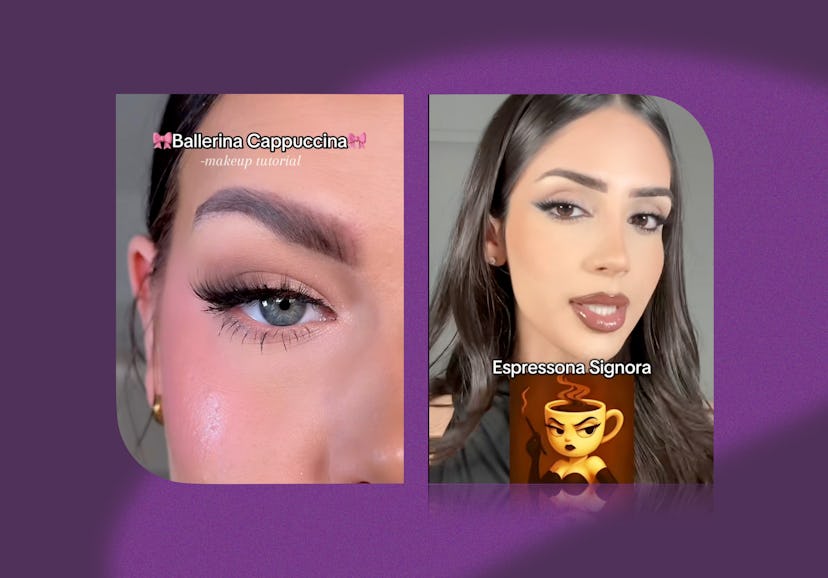 Ballerina Cappuccina and espresso signora are memes that have inspired a makeup trend.