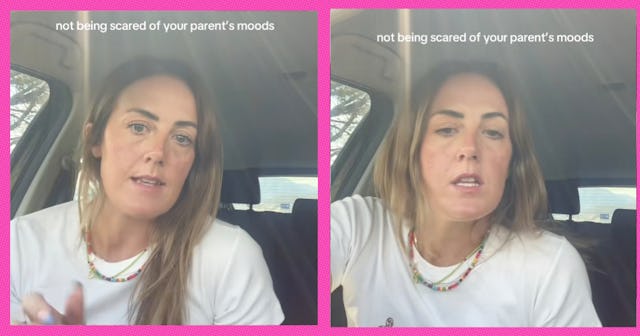 A woman explains why a parent's anger shouldn't change the mood of a house.