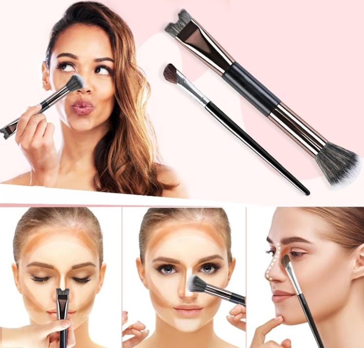 COKSDUPID Nose Contour Brushes (2 Pieces)