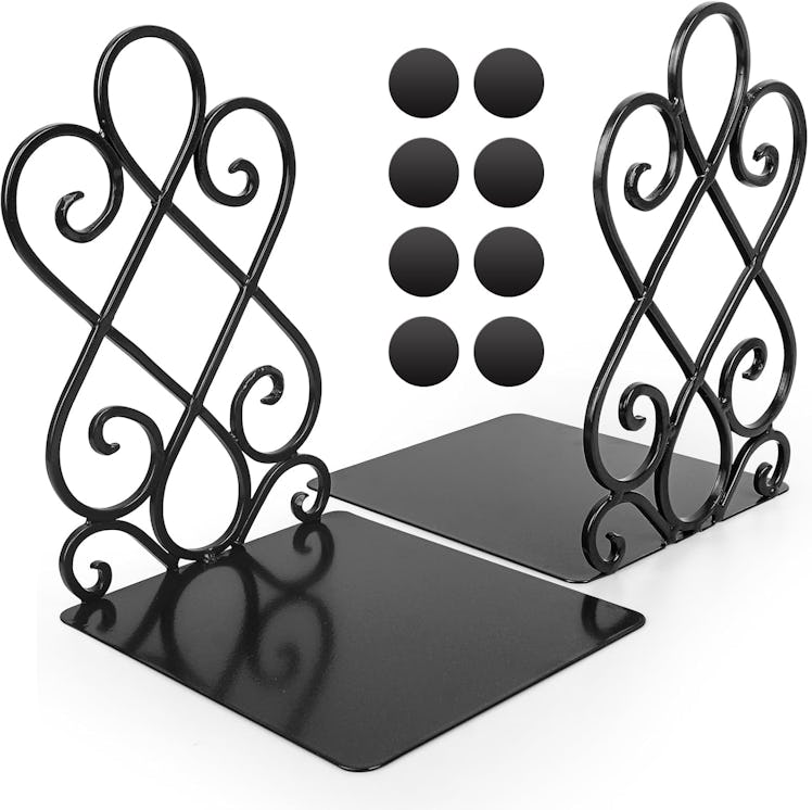 Anwenk Vintage-Style Metal Bookends (2-Pack)