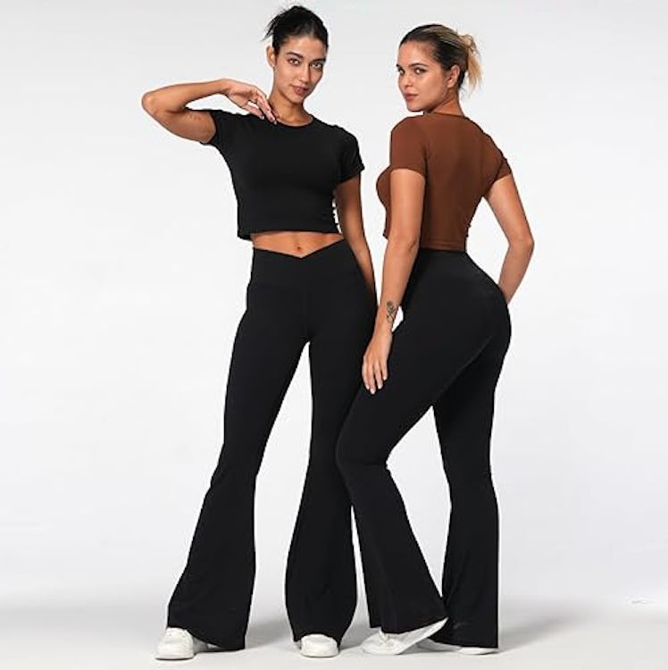 Sunzel Crossover Flare Leggings