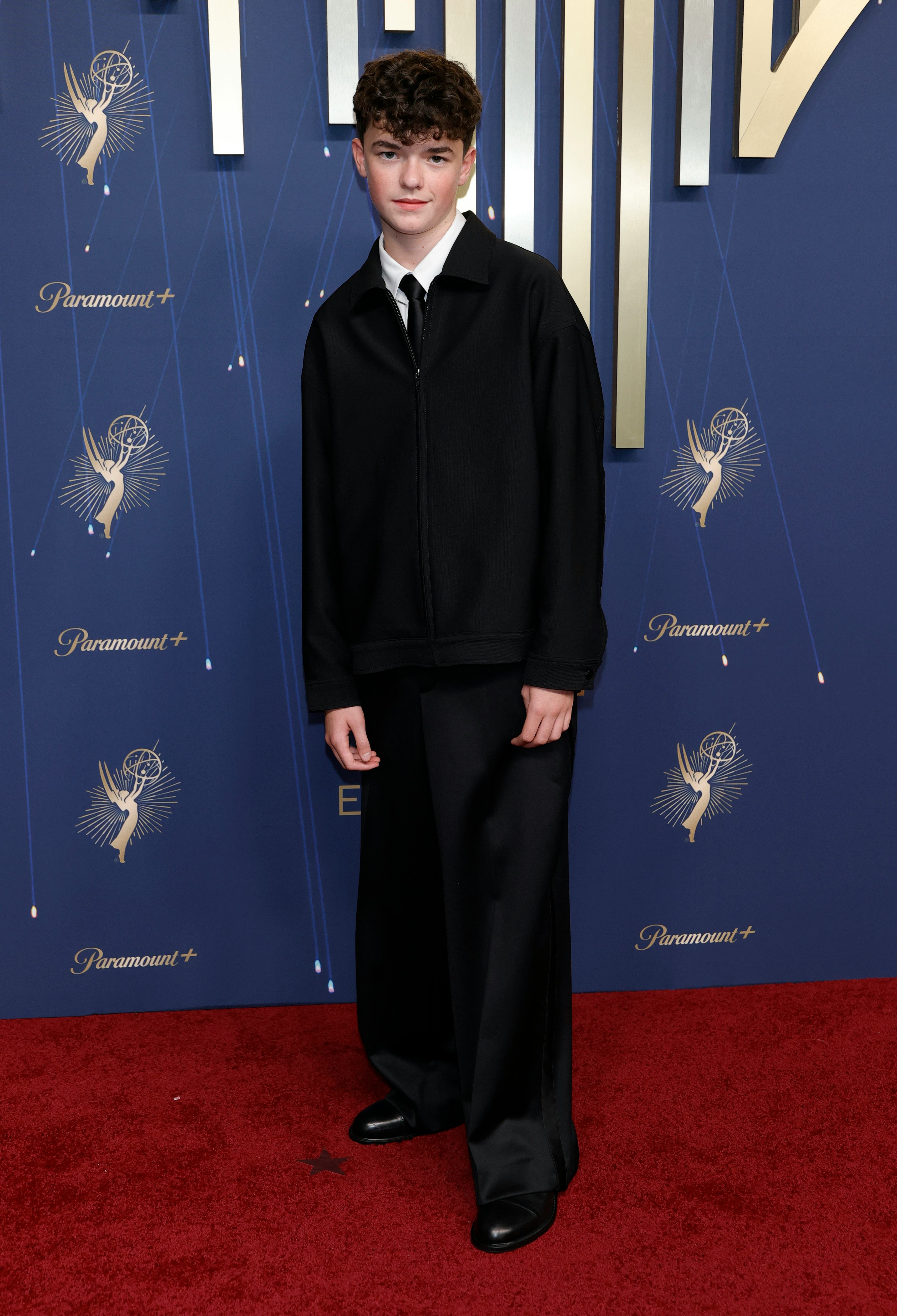 Owen Cooper attends the 77th Primetime Emmy Awards at Peacock Theater on September 14, 2025 in Los A...