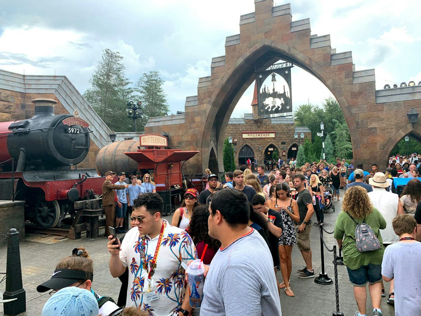 Hagrid's Magical Creatures Motorbike Adventure opened to the public for the first time the morning of Thursday, June 13, 2019. Harry Potter fans and coaster enthusiasts are waiting for up to 10 hours to experience the thrill ride at Universal Orlando.