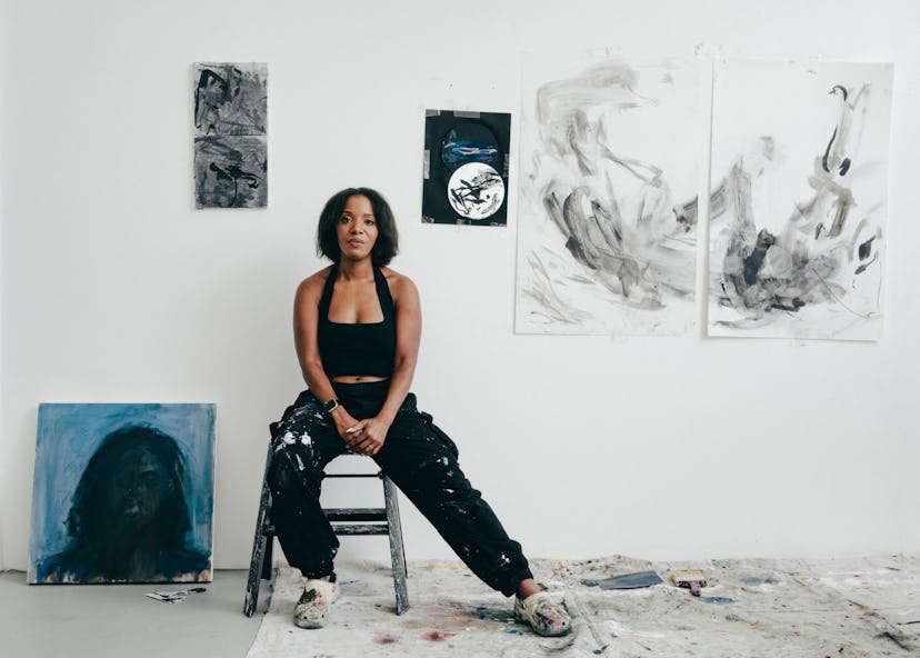 Lindsay Adams in her studio in Chicago