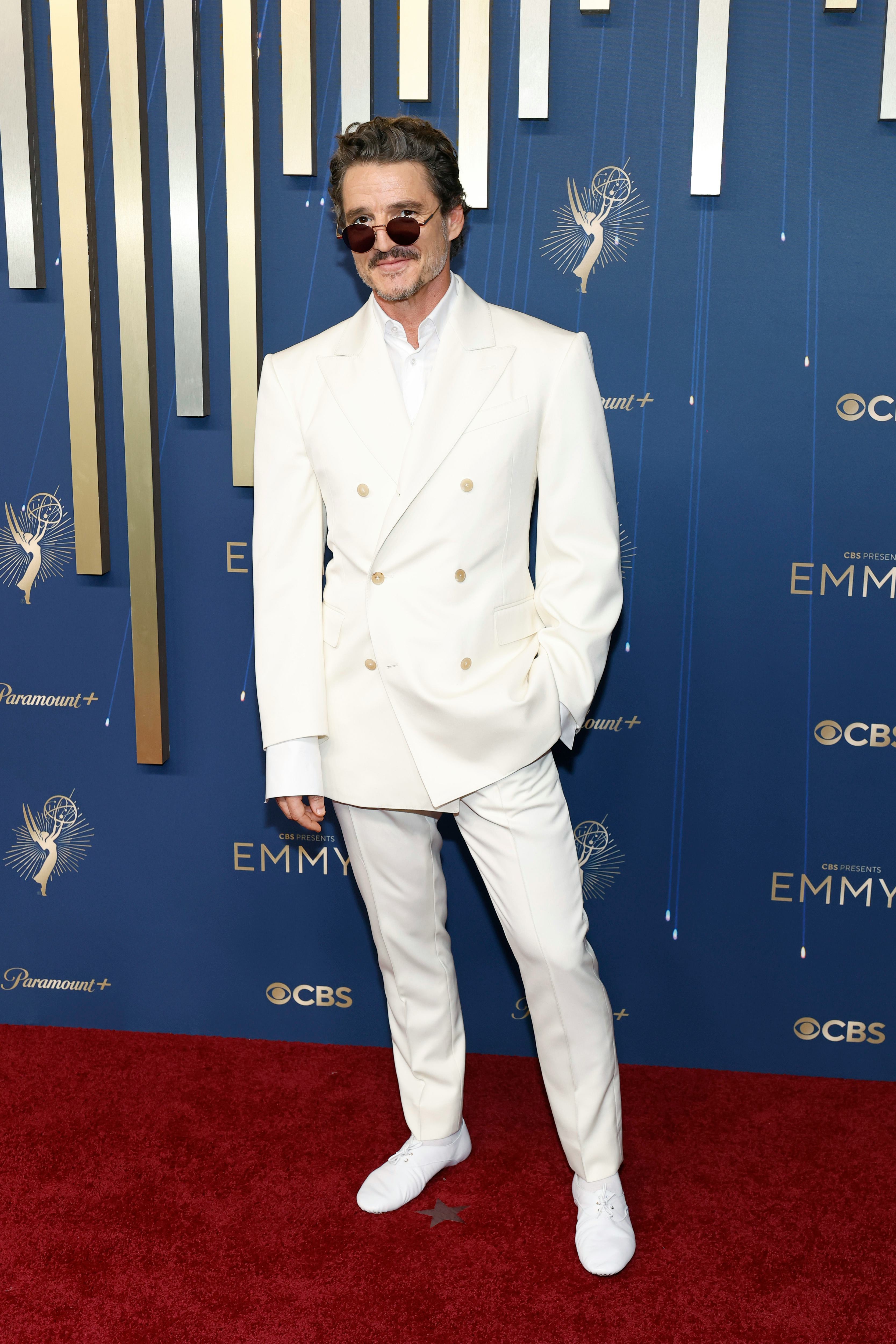 Pedro Pascal attends the 77th Primetime Emmy Awards at Peacock Theater on September 14, 2025 in Los ...