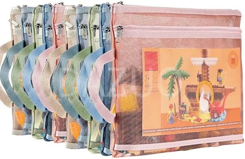 TrueLux Mesh Zipper Pouch Bags (10-Pack)