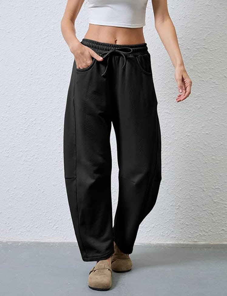 SeekMe Barrel Leg Sweatpants