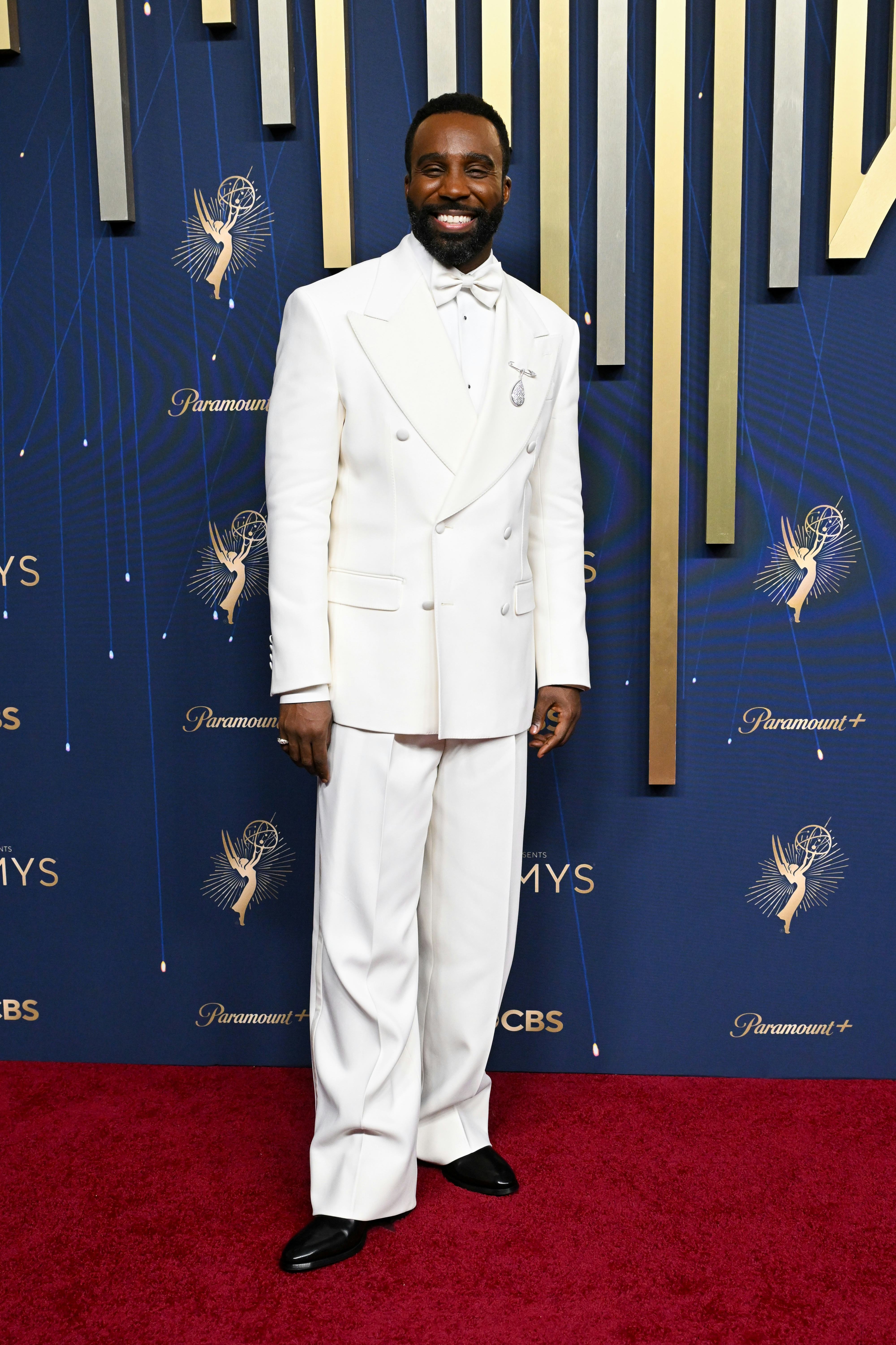 Tramell Tillman at the 77th Primetime Emmy Awards held at the Peacock Theater on September 14, 2025 ...