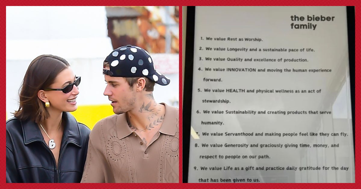 Justin Bieber Shared A List Of Rules for "The Bieber Family"