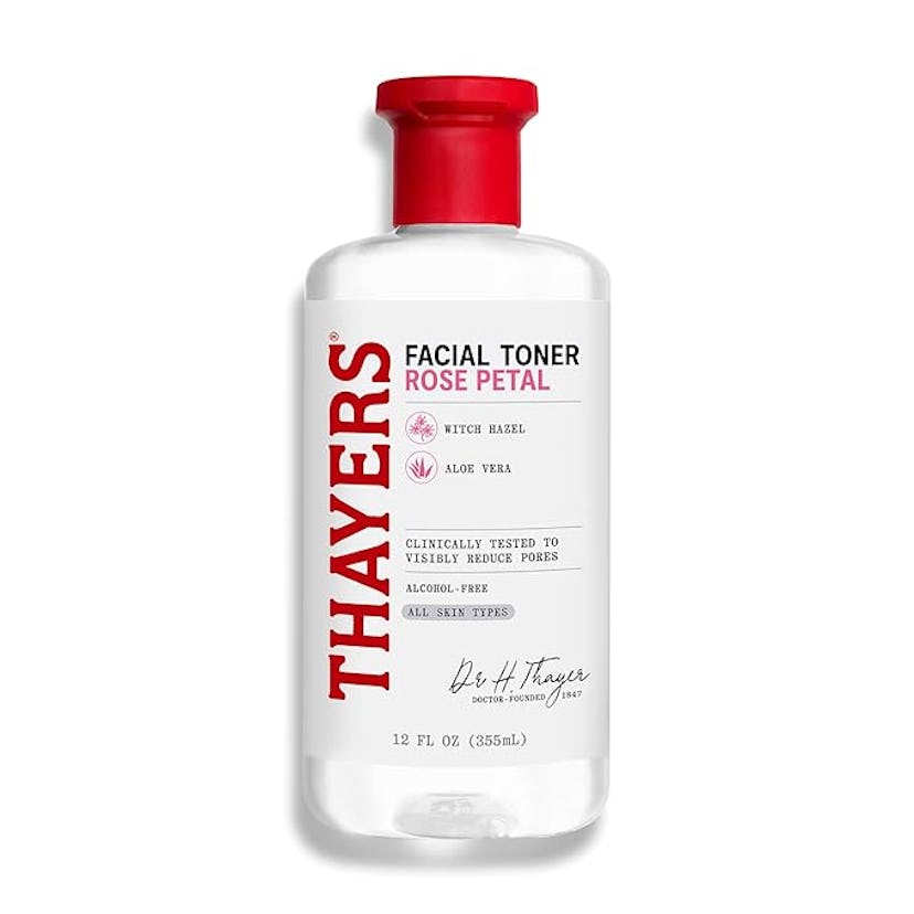 THAYERS Alcohol-Free Rose Petal Witch Hazel Facial Toner for Glowing Skin