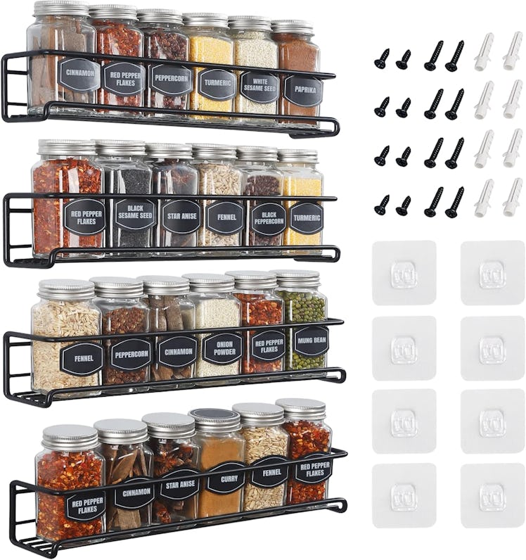 Ultimate Hostess 4-Tier Wall-Mounted Spice Rack