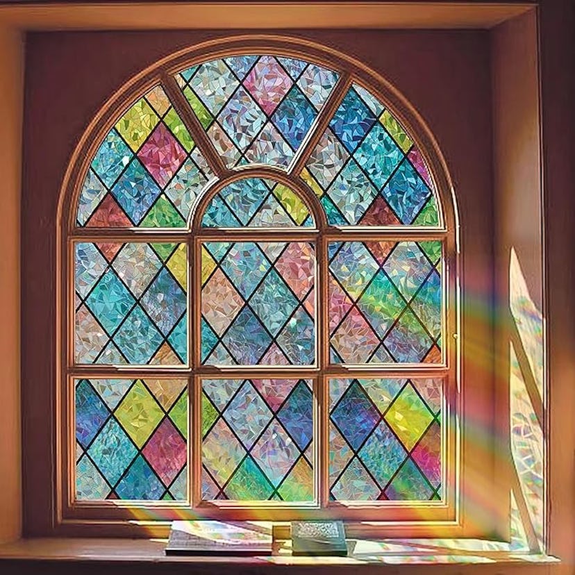 Bectosy Stained Glass Window Privacy Film