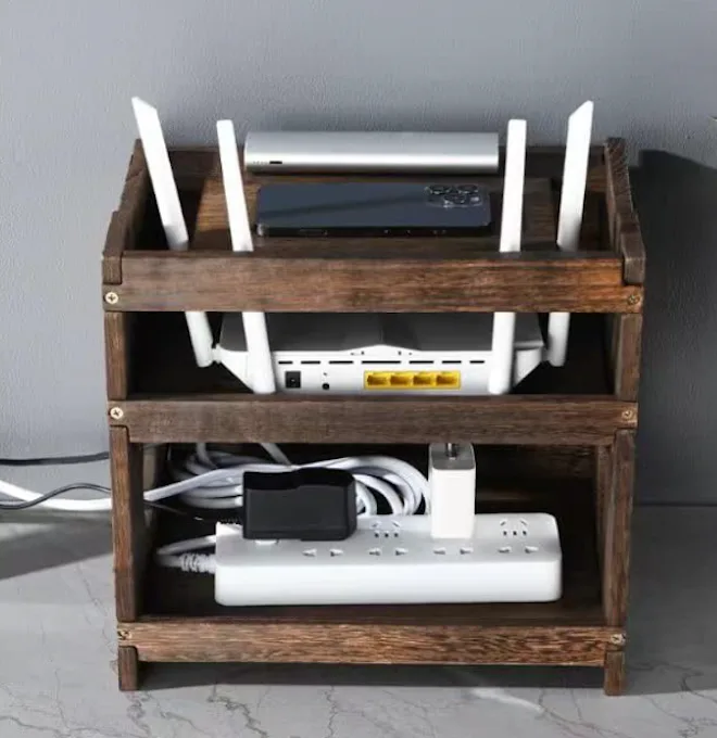 BEARUT Wooden Wifi Router Box