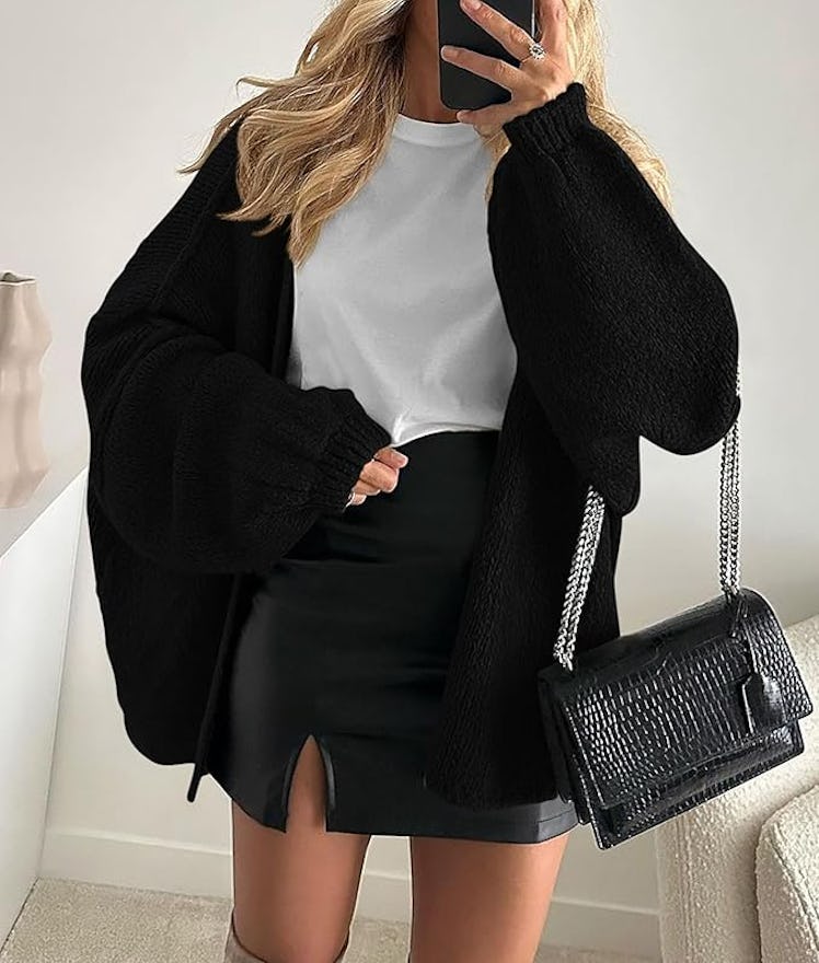 PRETTYGARDEN Oversized Cardigan 
