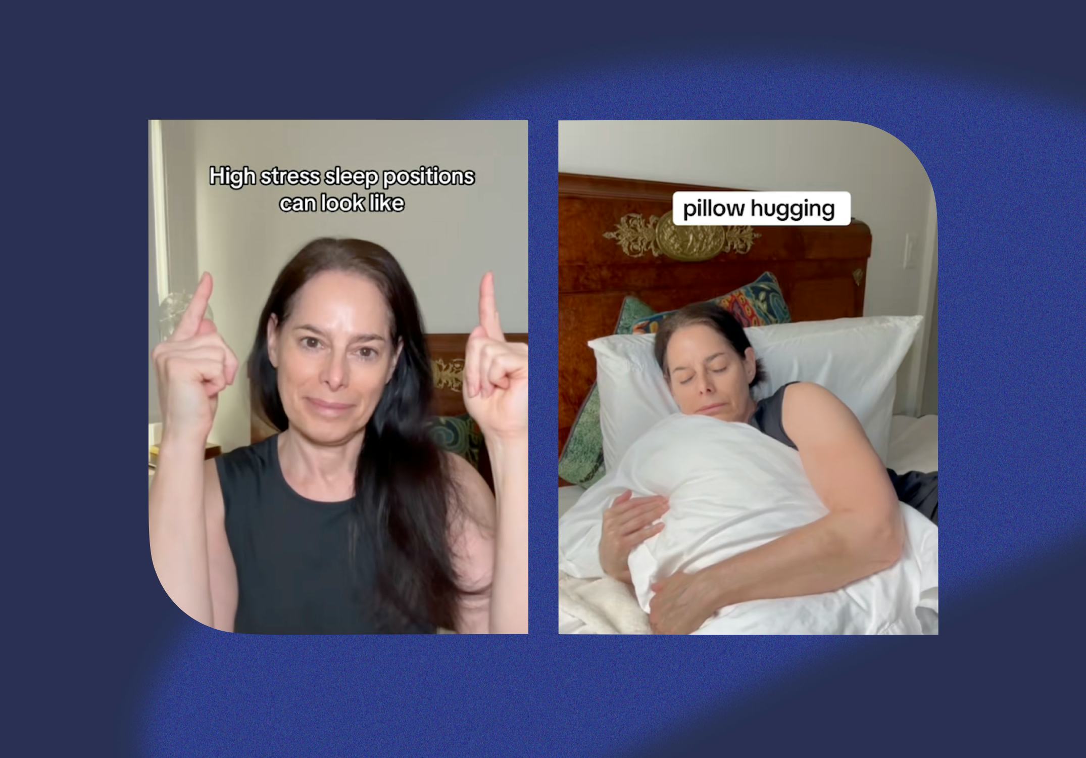 These four sleep positions can indicate that you're way too stressed.