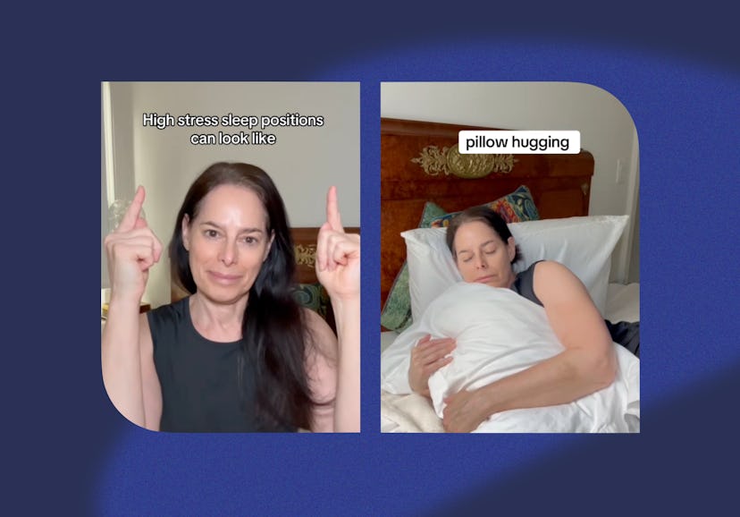 These four sleep positions can indicate that you're way too stressed.